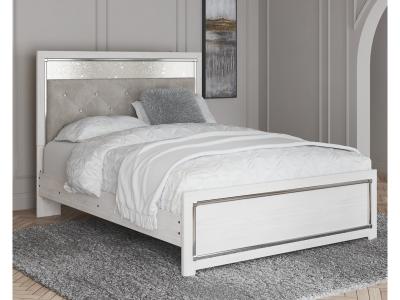 Signature Design by Ashley Altyra Queen Upholstered Panel Bed, Dresser, Mirror, and Nightstand - B2640B33
