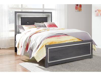 Signature Design by Ashley Lodanna Full Upholstered Panel Bed, Dresser, Mirror, and Nightstand - B214B22