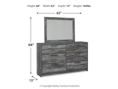 Signature Design by Ashley Baystorm Queen Panel Bed with 2 Side Storage, Dresser, Mirror, and Nightstand - B221B43
