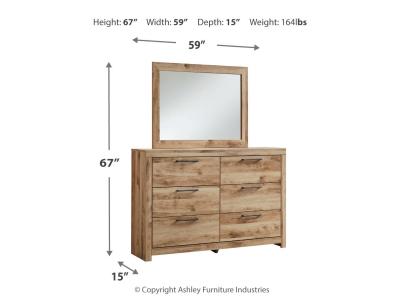 Signature Design by Ashley Hyanna Queen Panel Bed, Dresser, Mirror, and Nightstand - B1050B35