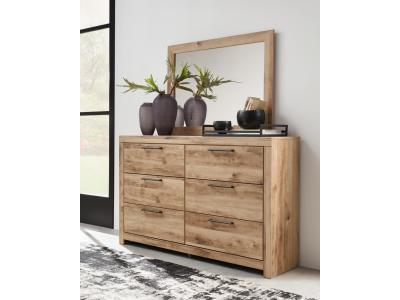 Signature Design by Ashley Hyanna Queen Panel Bed, Dresser, Mirror, and Nightstand - B1050B35