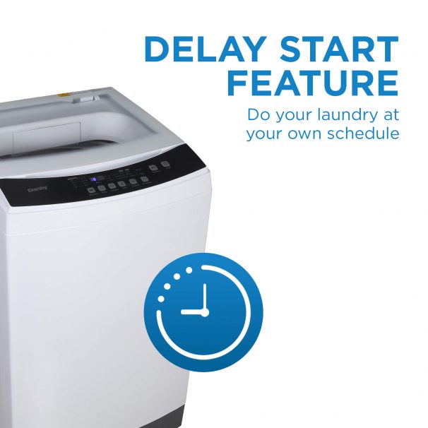 24" Danby  3.0 Cu. Ft. Compact Capacity Top Load Washing Machine In White - DWM12C1WDB-6