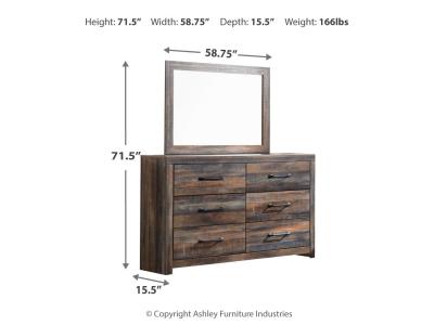 Signature Design by Ashley Drystan Full Panel Bed, Dresser, Mirror, and Nightstand - B211B60