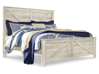Signature Design by Ashley Bellaby King Crossbuck Panel Bed, Dresser, Mirror, and Nightstand - B331B15