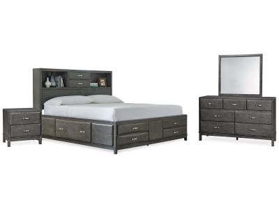 Signature Design by Ashley Caitbrook California King Storage Bed, Dresser, Mirror, and Nighstand - B476B9