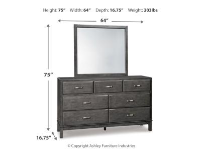 Signature Design by Ashley Caitbrook California King Storage Bed, Dresser, Mirror, and Nighstand - B476B9