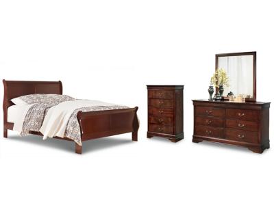 Signature Design by Ashley Alisdair Queen Sleigh Bed, Dresser, Mirror, and Chest - B376B15