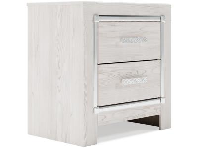 Signature Design by Ashley Altyra Queen Upholstered Panel Bed, Dresser, Mirror, Chest and 2 Nightstands - B2640B36