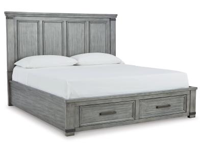 Signature Design by Ashley Russelyn California King Panel Storage Bed, Dresser, Mirror and Nightstand - B772B11