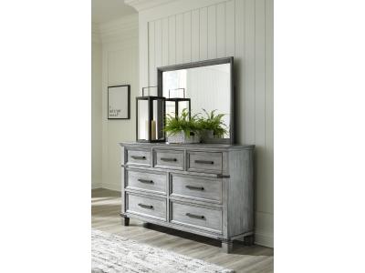 Signature Design by Ashley Russelyn California King Panel Storage Bed, Dresser, Mirror and Nightstand - B772B11