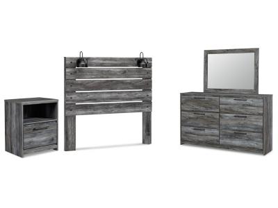Signature Design by Ashley Baystorm Queen Panel Headboard, Dresser, Mirror, and Nightstand - B221B47