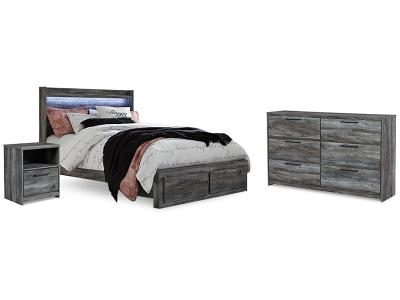 Signature Design by Ashley Baystorm Queen Panel Storage Bed, Dresser and Nightstand - B221B48
