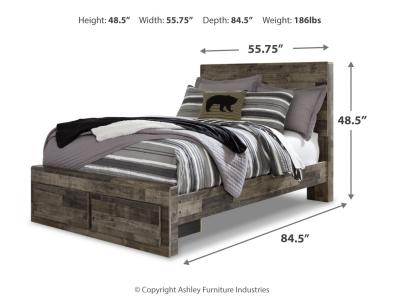 Signature Design by Ashley Derekson Full Panel Storage Bed with Nightstand - B200B46
