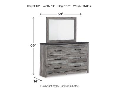 Signature Design by Ashley Bronyan Queen Panel Bed, Dresser, Mirror and Nightstand - B1290B5