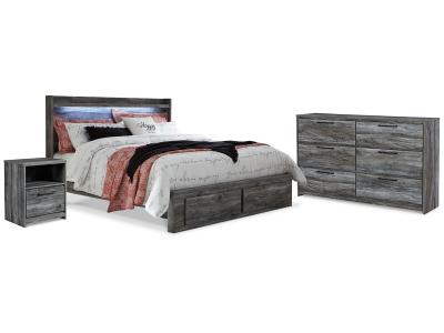 Signature Design by Ashley Baystorm King Panel Storage Bed, Dresser and Nightstand - B221B49