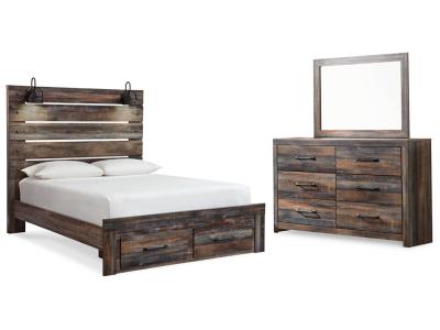 Signature Design by Ashley Drystan Queen Panel Storage Bed, Dresser and Mirror - B211B63