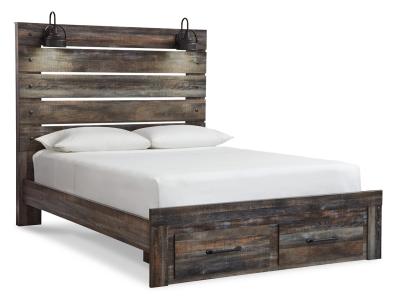 Signature Design by Ashley Drystan Queen Panel Storage Bed, Dresser and Mirror - B211B63