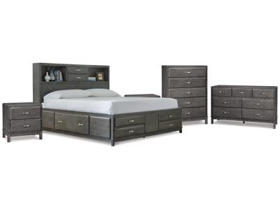 Signature Design by Ashley Caitbrook King Storage Bed, Dresser, Chest and 2 Nightstands - B476B10