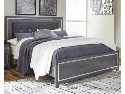 Signature Design by Ashley Lodanna King Upholstered Panel Bed, Dresser and Nightstand - B214B27