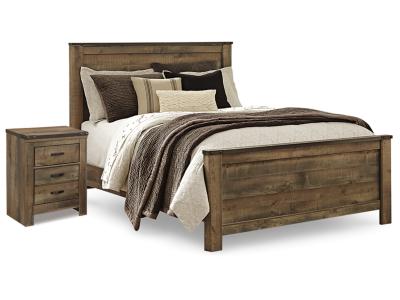 Signature Design by Ashley Trinell Queen Panel Bed and Nightstand - B446B58