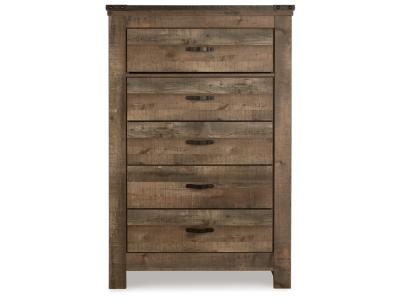 Signature Design by Ashley Trinell Queen Panel Bed, Chest and 2 Nightstands - B446B59
