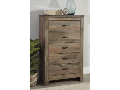 Signature Design by Ashley Trinell Queen Panel Bed, Chest and 2 Nightstands - B446B59