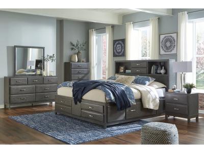 Signature Design by Ashley Caitbrook California King Storage Bed, Dresser, Mirror and Chest - B476B11