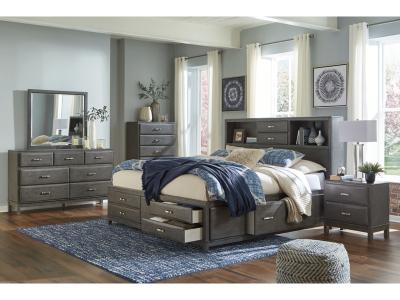 Signature Design by Ashley Caitbrook California King Storage Bed, Dresser, Mirror and Chest - B476B11